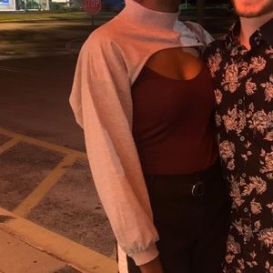 SIZE medium gray arm warmer from PLT